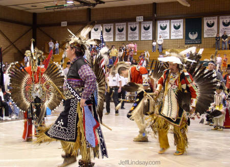 More of the amazing dancers at the Pow Wow.